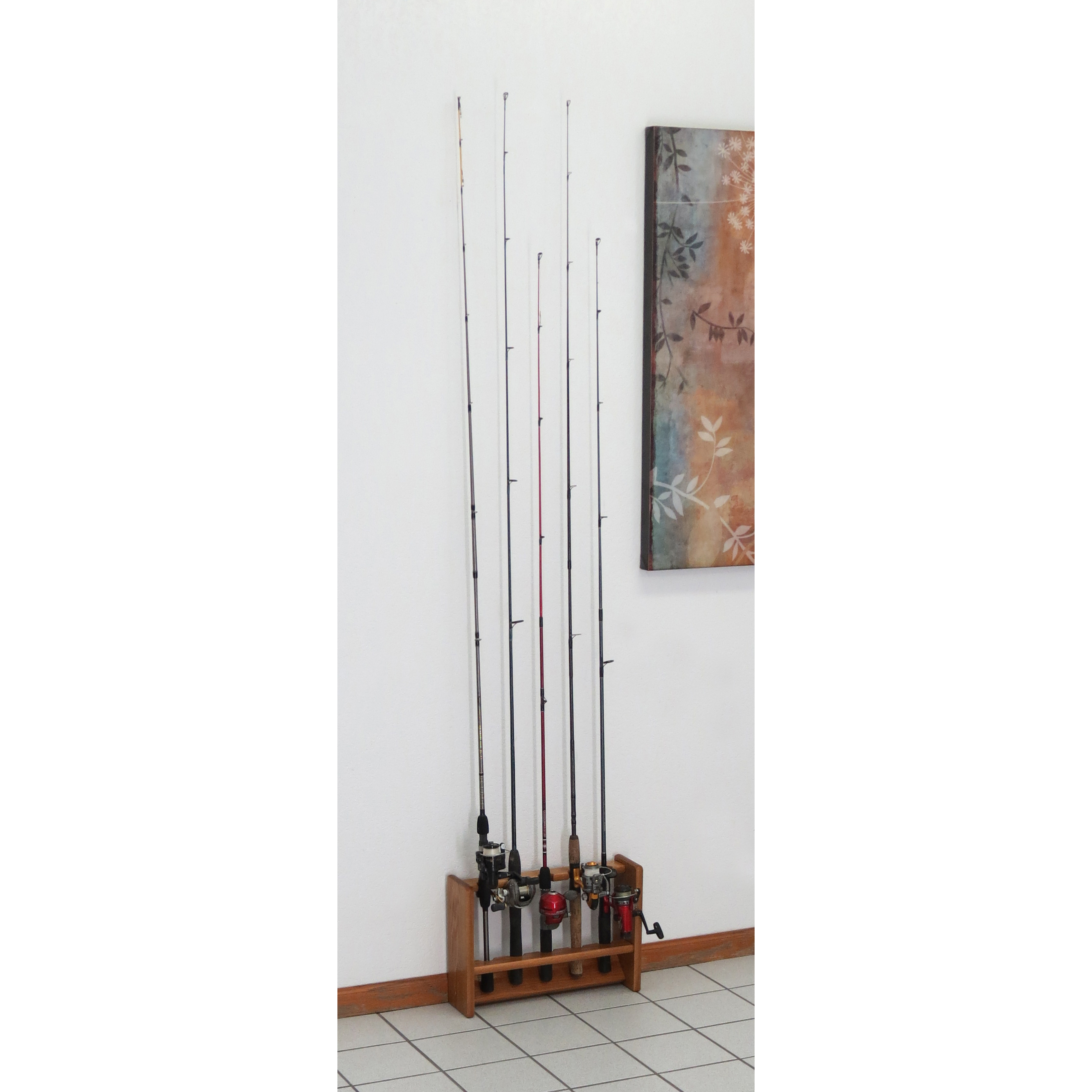 Wooden Mallet  Oak Fishing Rod Racks